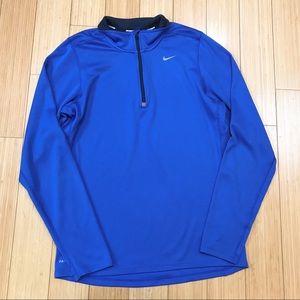 blue nike quarter zip